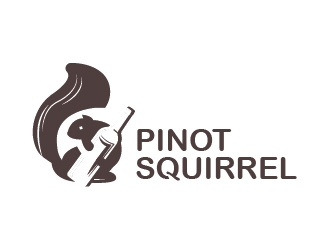 Pinot Squirrel logo design by il-in