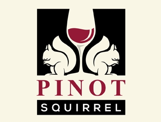 Pinot Squirrel logo design by MAXR