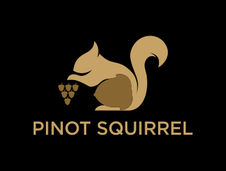 Pinot Squirrel logo design by azizah