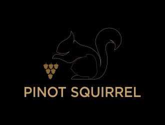 Pinot Squirrel logo design by azizah