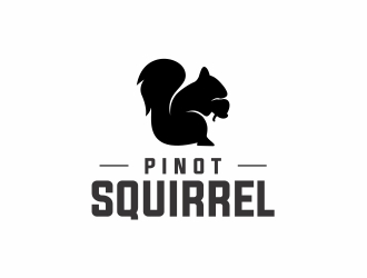 Pinot Squirrel logo design by Mardhi