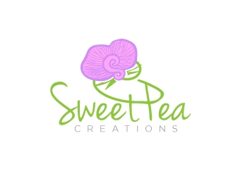 Sweet Pea Creations logo design by maze