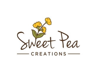 Sweet Pea Creations logo design by dibyo
