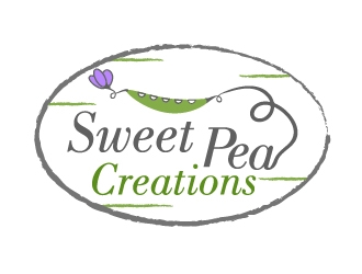 Sweet Pea Creations logo design by pilKB
