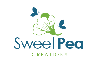 Sweet Pea Creations logo design by BeDesign