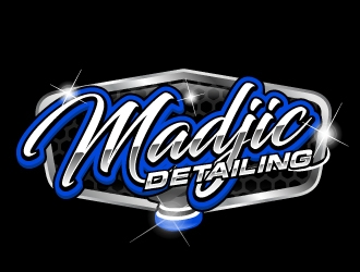 Madjic Detailing logo design by AamirKhan
