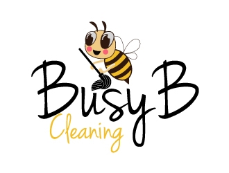 Busy B Cleaning logo design by AamirKhan