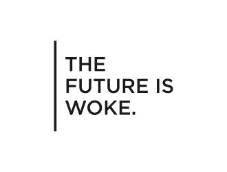THE FUTURE IS WOKE. logo design by pel4ngi