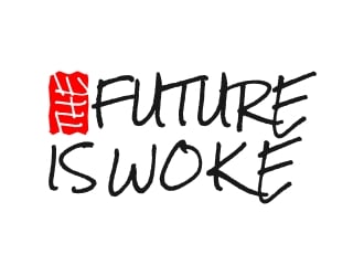 THE FUTURE IS WOKE. logo design by Zinogre