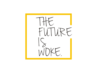 THE FUTURE IS WOKE. logo design by Rizqy