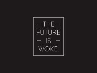 THE FUTURE IS WOKE. logo design by hashirama