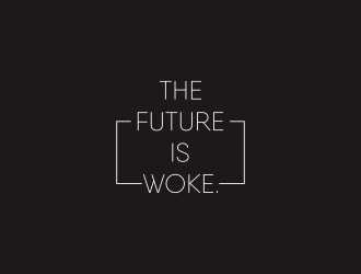 THE FUTURE IS WOKE. logo design by hashirama