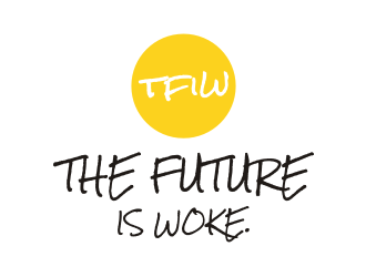 THE FUTURE IS WOKE. logo design by Franky.