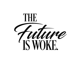 THE FUTURE IS WOKE. logo design by AamirKhan
