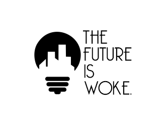 THE FUTURE IS WOKE. logo design by Gwerth