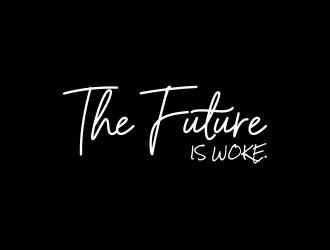 THE FUTURE IS WOKE. logo design by qqdesigns