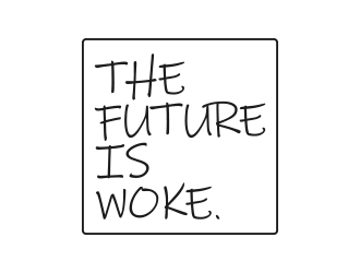 THE FUTURE IS WOKE. logo design by lexipej