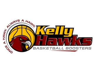 Kelly Hawks Basketball Boosters logo design by MAXR