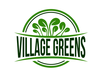Village Greens logo design by Girly