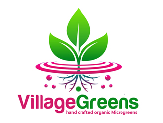 Village Greens logo design by redvfx