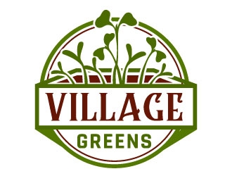 Village Greens logo design by MonkDesign