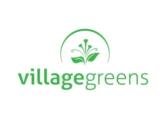 Village Greens logo design by hwkomp