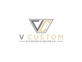 V Custom Exteriors & Design Co. logo design by bricton