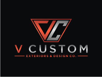V Custom Exteriors & Design Co. logo design by bricton