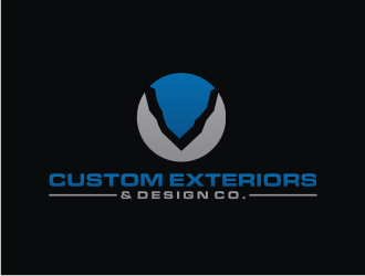 V Custom Exteriors & Design Co. logo design by bricton