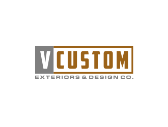 V Custom Exteriors & Design Co. logo design by bricton