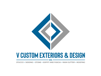 V Custom Exteriors & Design Co. logo design by mutafailan