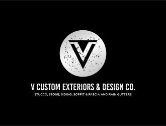 V Custom Exteriors & Design Co. logo design by FloVal