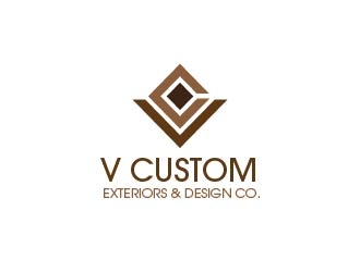 V Custom Exteriors & Design Co. logo design by usef44
