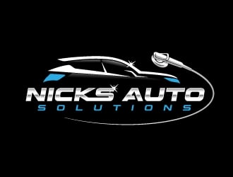 Nicks Auto Solutions logo design by tony