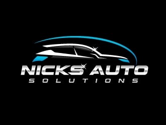 Nicks Auto Solutions logo design by tony