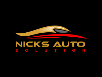 Nicks Auto Solutions logo design by Greenlight