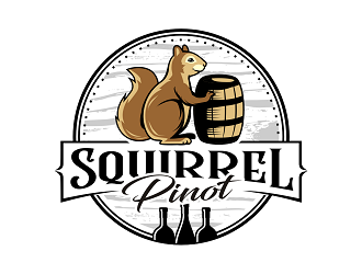 Pinot Squirrel logo design by haze