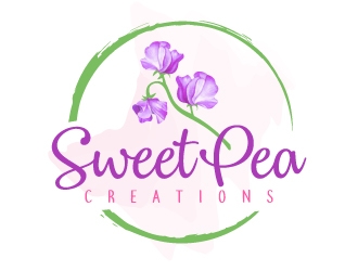 Sweet Pea Creations logo design by jaize