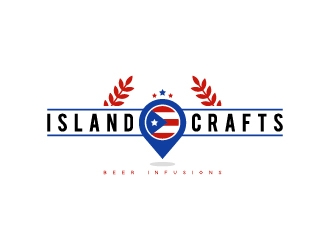 Island Crafts Beer Infusions logo design by wongndeso