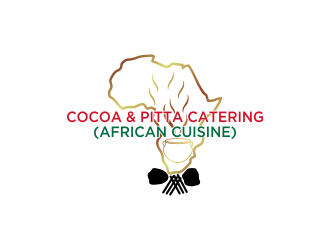 Cocoa & Pitta Catering (African Cuisine) logo design by oke2angconcept