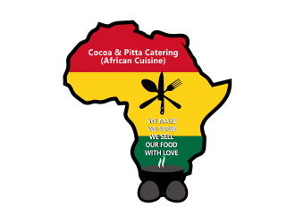 Cocoa & Pitta Catering (African Cuisine) logo design by Girly