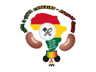 Cocoa & Pitta Catering (African Cuisine) logo design by Moon