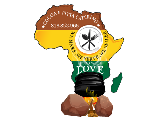 Cocoa & Pitta Catering (African Cuisine) logo design by dorijo
