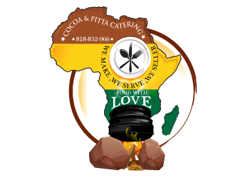 Cocoa & Pitta Catering (African Cuisine) logo design by dorijo