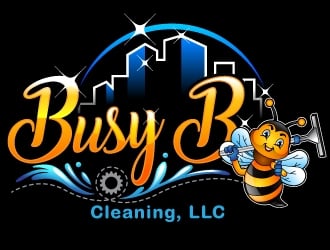 Busy B Cleaning logo design by Suvendu