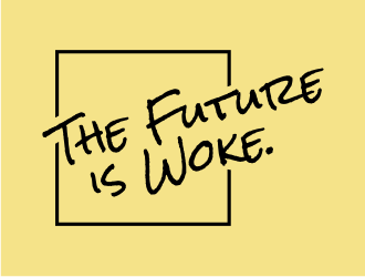 THE FUTURE IS WOKE. logo design by GemahRipah