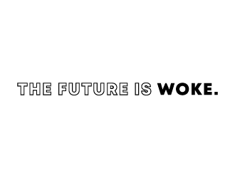 THE FUTURE IS WOKE. logo design by Ultimatum