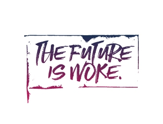 THE FUTURE IS WOKE. logo design by akilis13