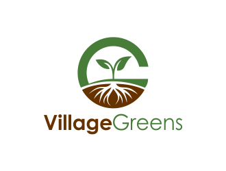 Village Greens logo design by cahyobragas