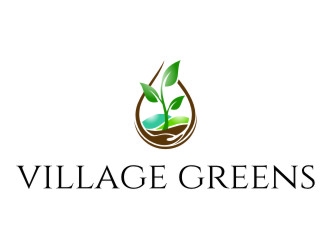 Village Greens logo design by jetzu